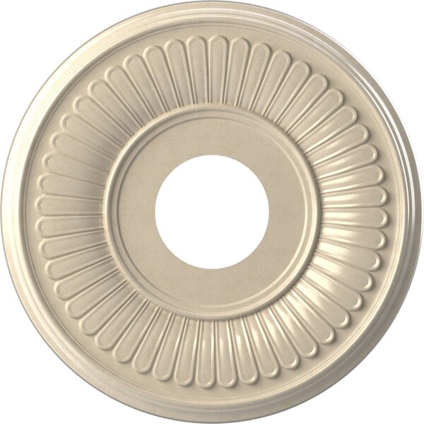 Ekena Millwork Berkshire PVC Medallion (Canopies up to 5 3/4"), 13"OD x 3 1/2"ID x 3/4"P, Metallic Mist CMP13BEEPE - main